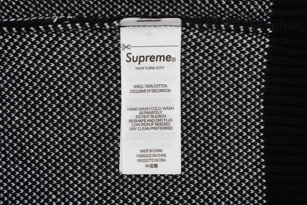 Supreme Black Number 9 Knit Zip Track Jacket product photo from LabelPicks