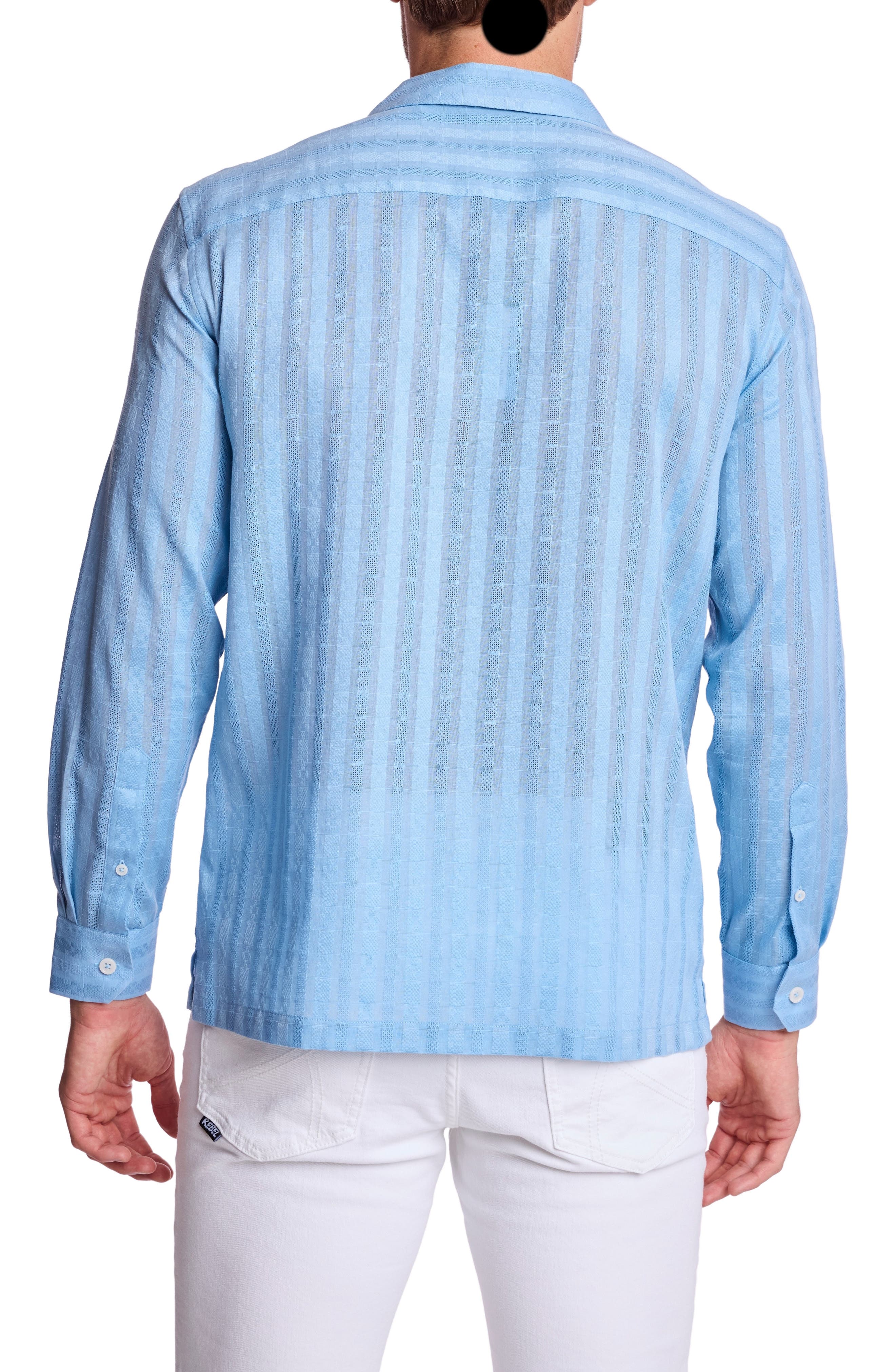 PAISLEY & GRAY Parker Trim Fit Cotton Button-Up Shirt