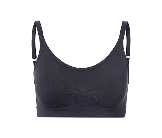 Seamless-Sport-BH, schwarz