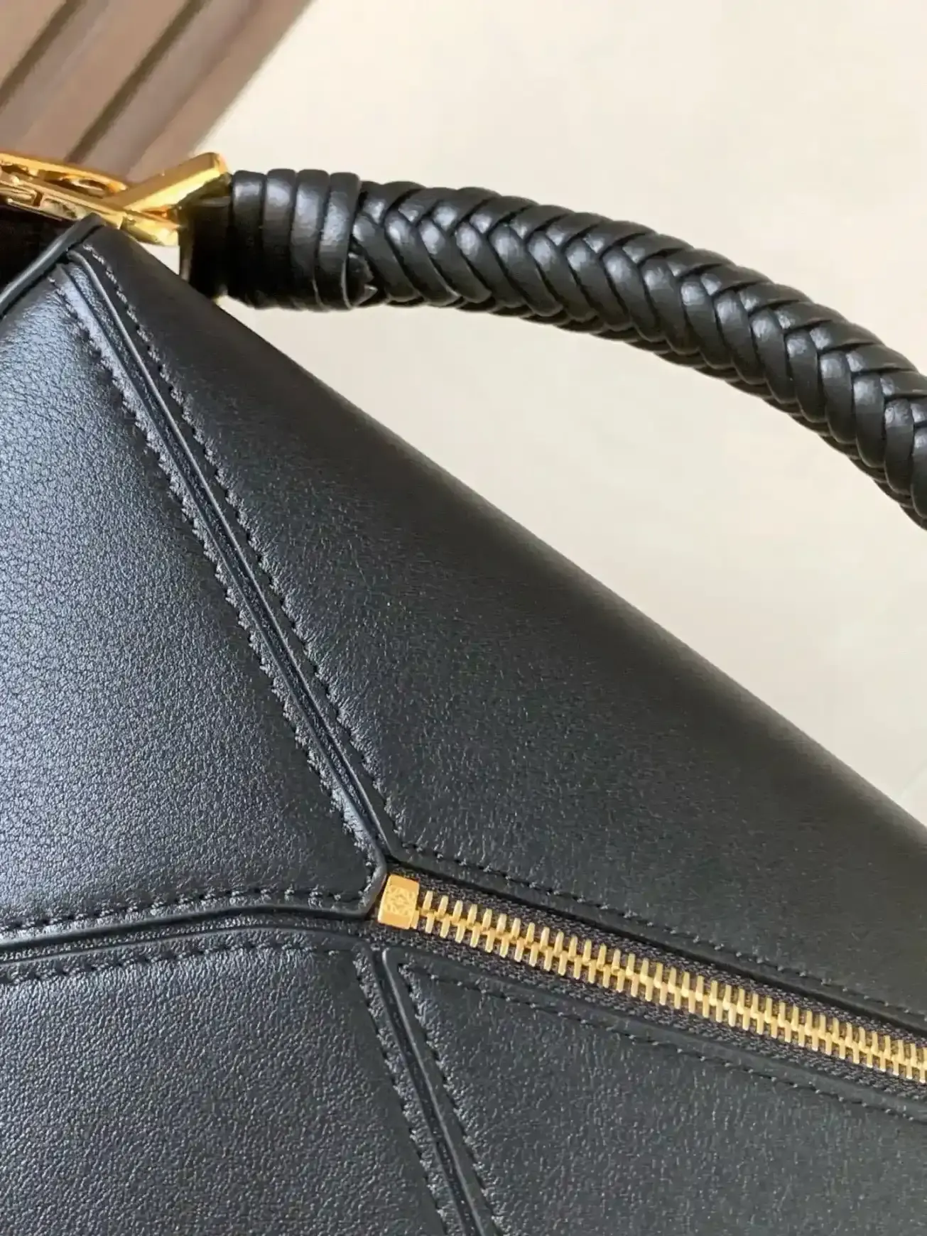 Loewe Black Puzzle Calfskin Top Handle Bag product photo from LabelPicks