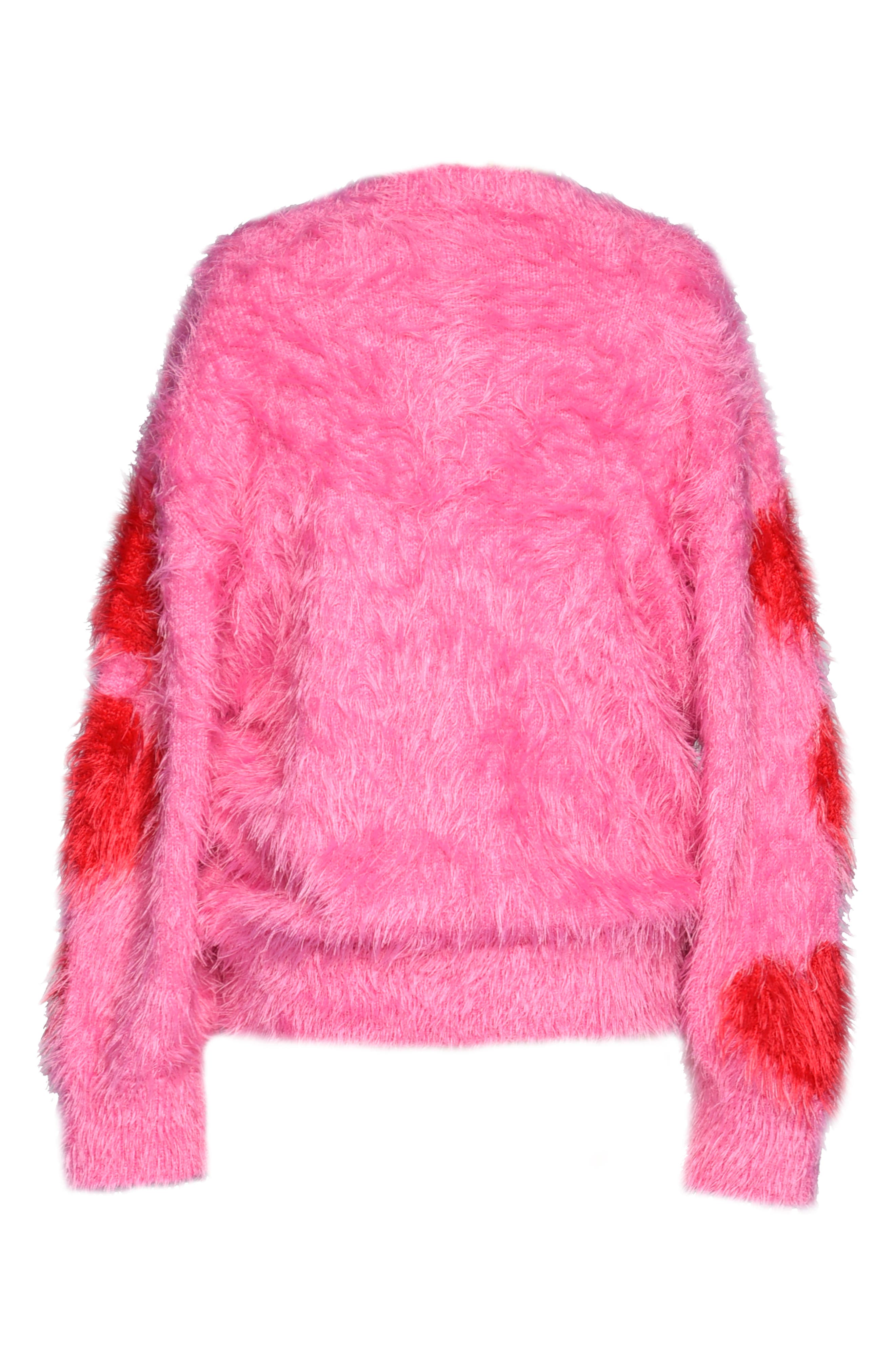 Truly Me Kids' Heart Eyelash Sweater