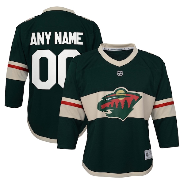 Minnesota Wild Youth Replica Custom Jersey - Green