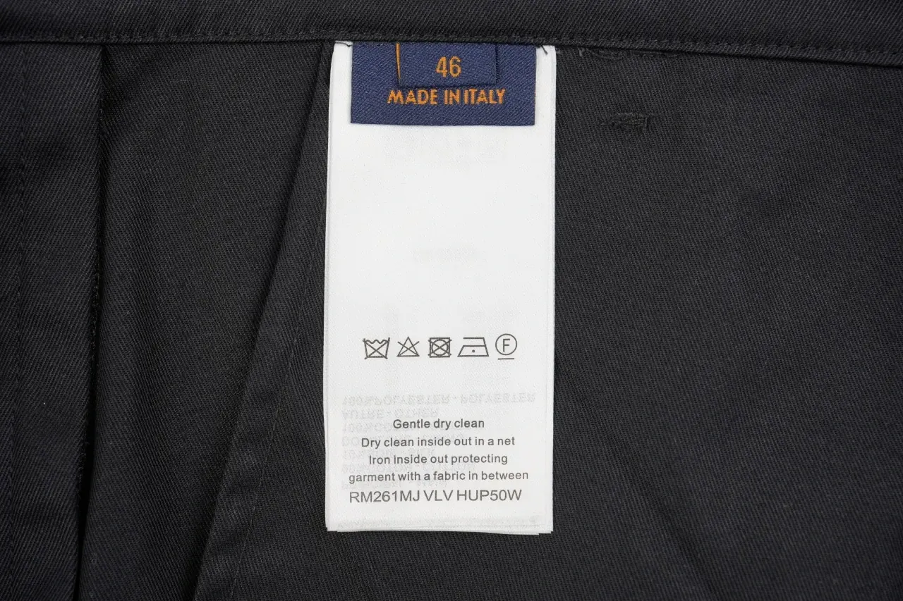 Louis Vuitton Black Multi Pocket Embroidered Cargo Pants product photo from LabelPicks