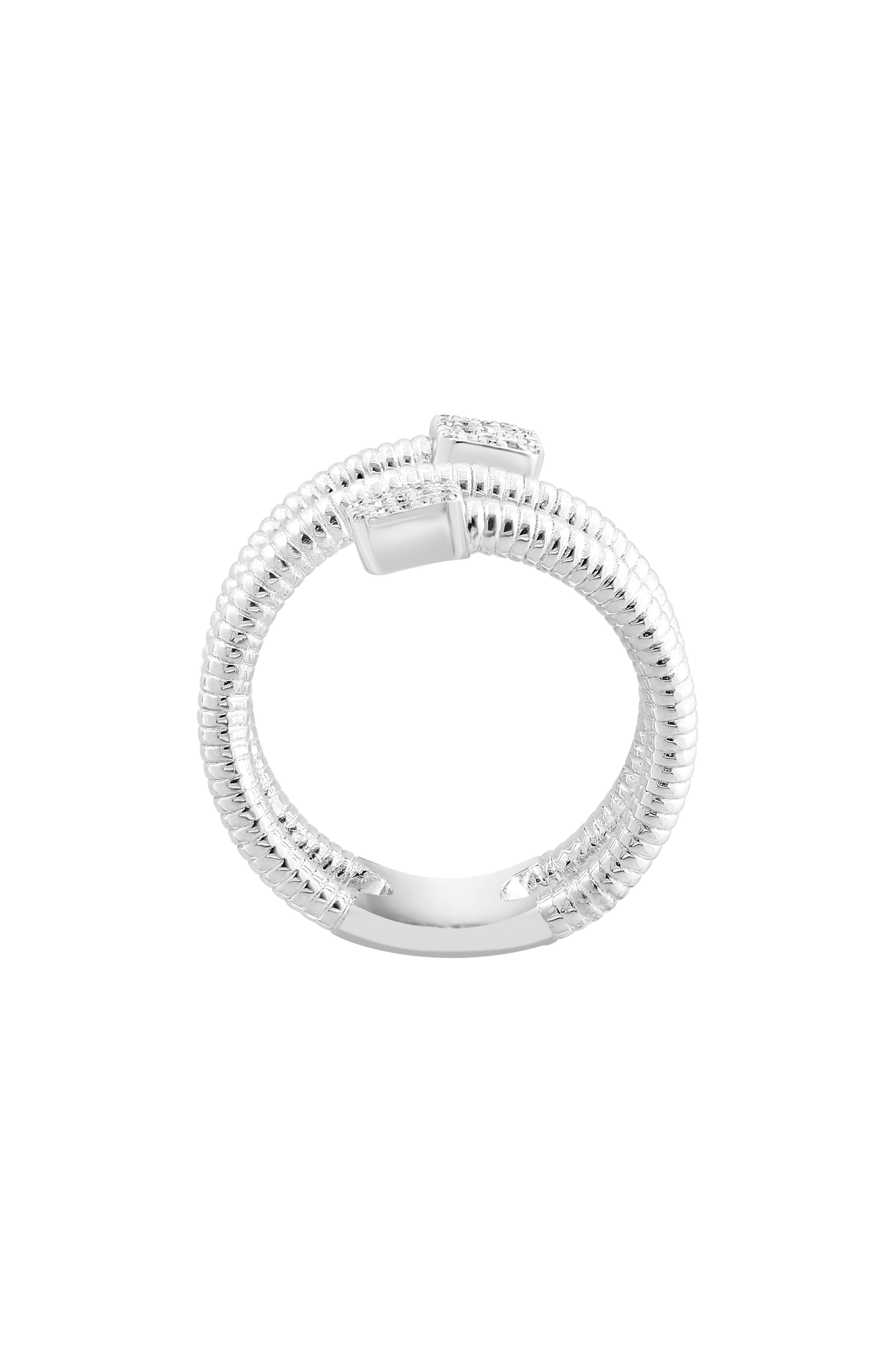 EFFY Sterling Silver Diamond Pavé Ring - 0.11ct