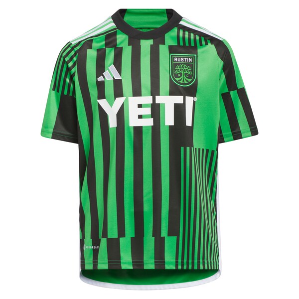 Gyasi Zardes Austin FC adidas Youth 2024 Las Voces Kit Replica Jersey - Green