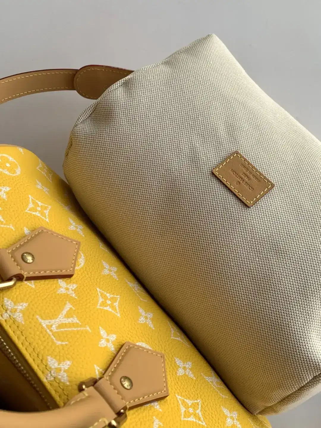 Louis Vuitton Speedy Yellow Calfskin Top Handle Bag product photo from LabelPicks