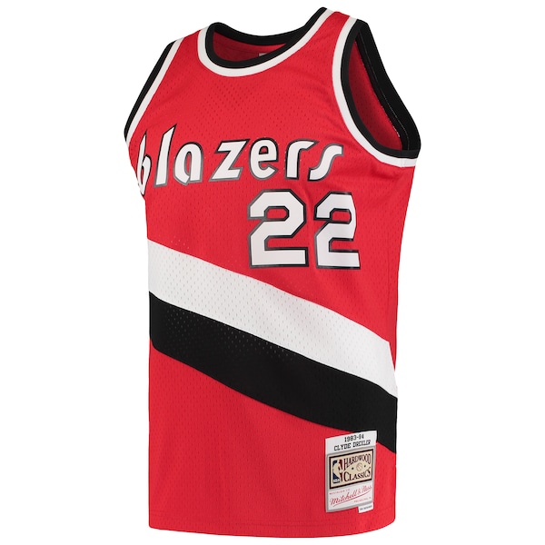 Clyde Drexler Portland Trail Blazers 1983/84 Hardwood Classics Swingman Jersey - Red