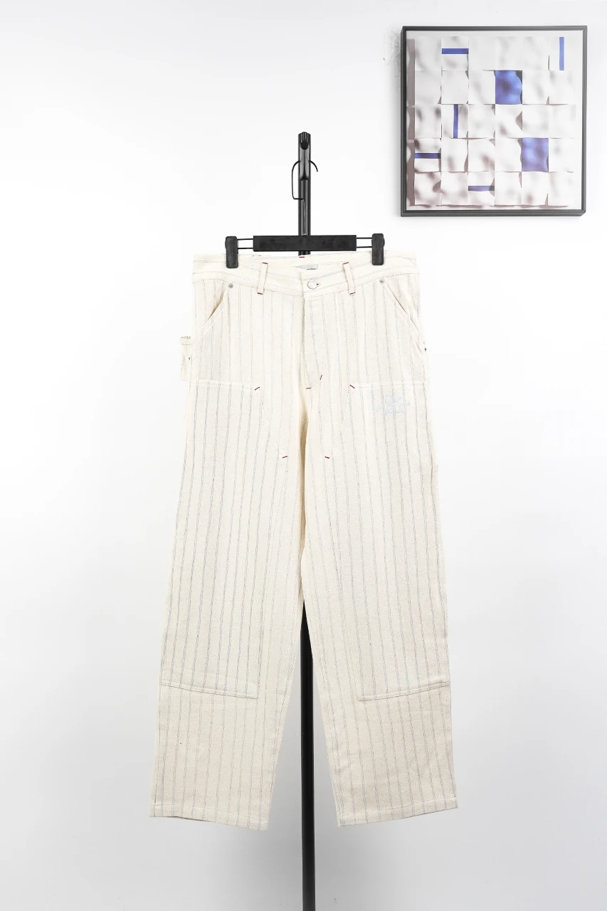 Dior Cream Stripe Letter Carpenter Pants product photo from LabelPicks