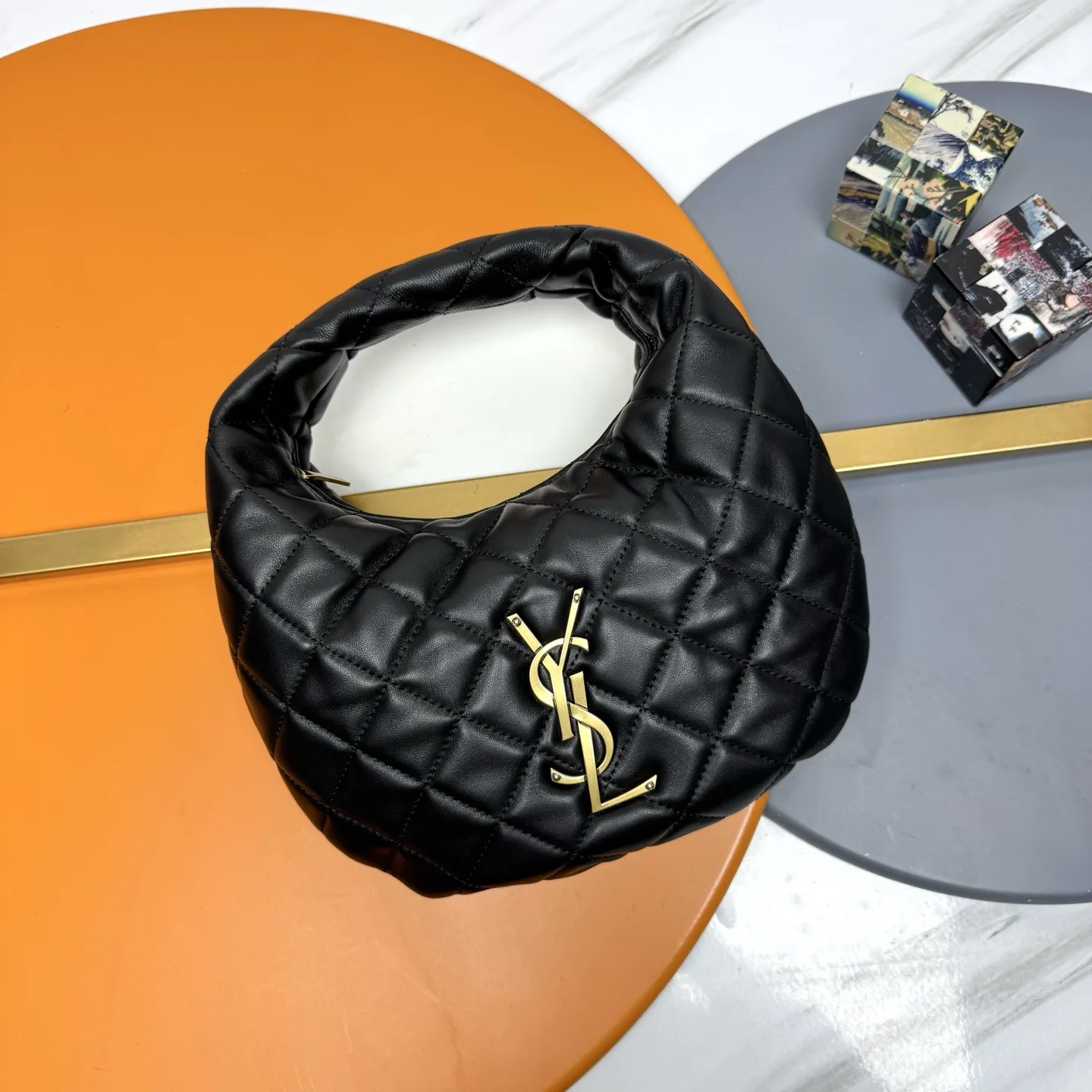 Saint Laurent Lambskin Icare Hobo Bag product photo from LabelPicks