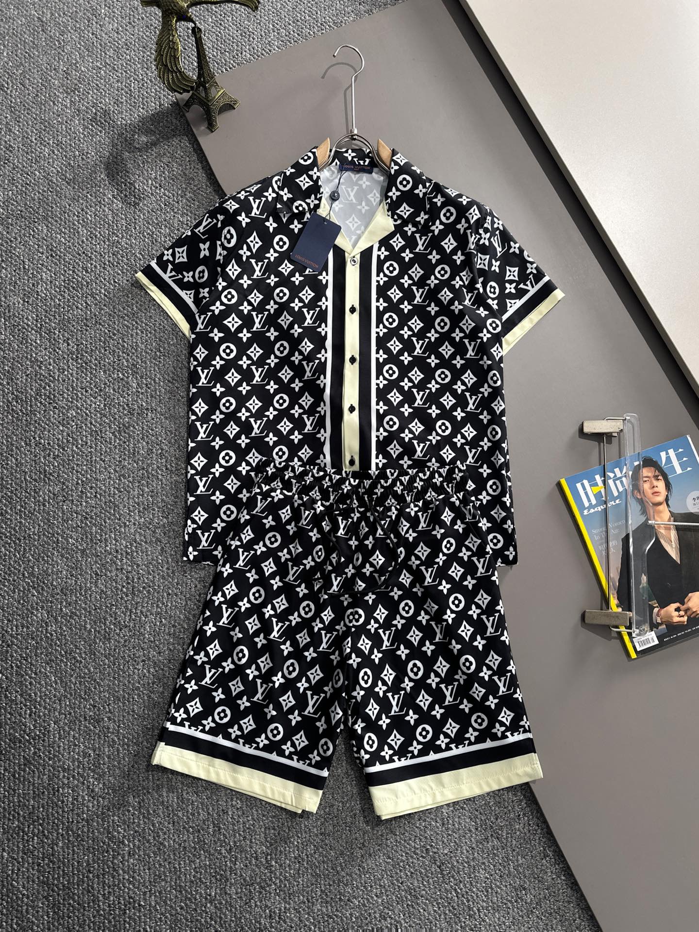 1022 casual looose shorts set