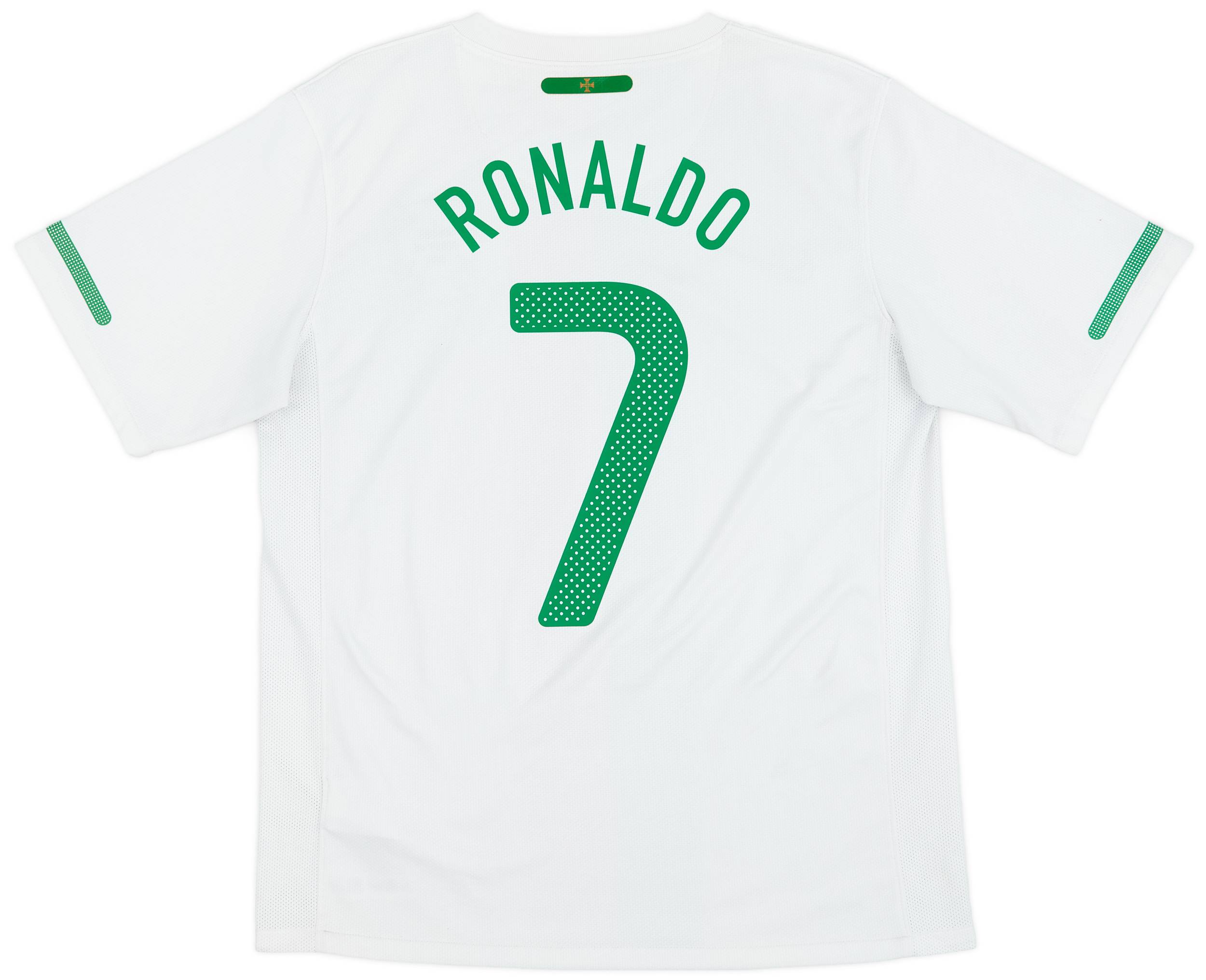 Cristiano Ronaldo Nike 2010 Portugal Away Replia Jersey - White