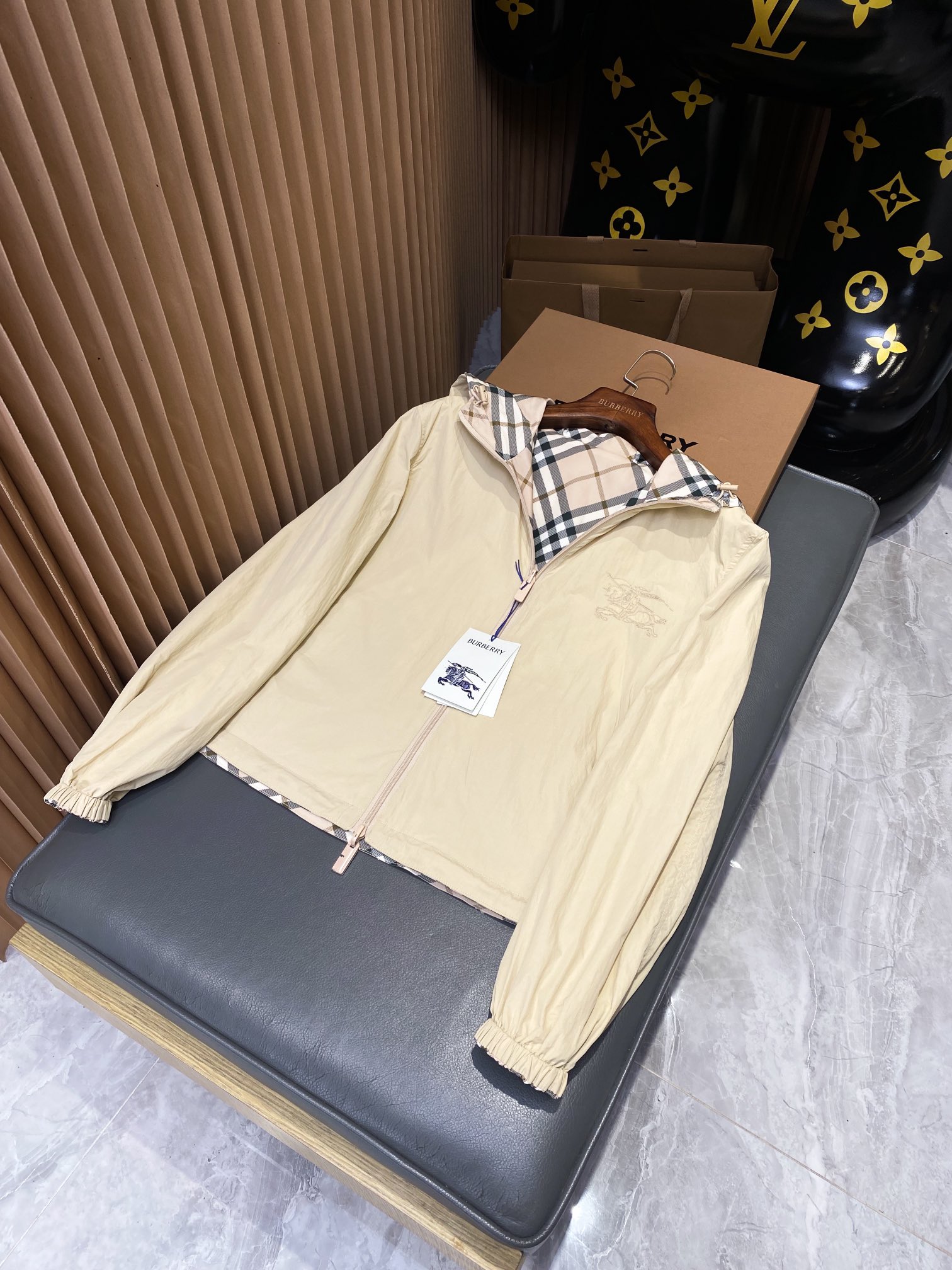 0918 New Unisex Plaid Cotton Blend Zip-Up Hoodie Jacket