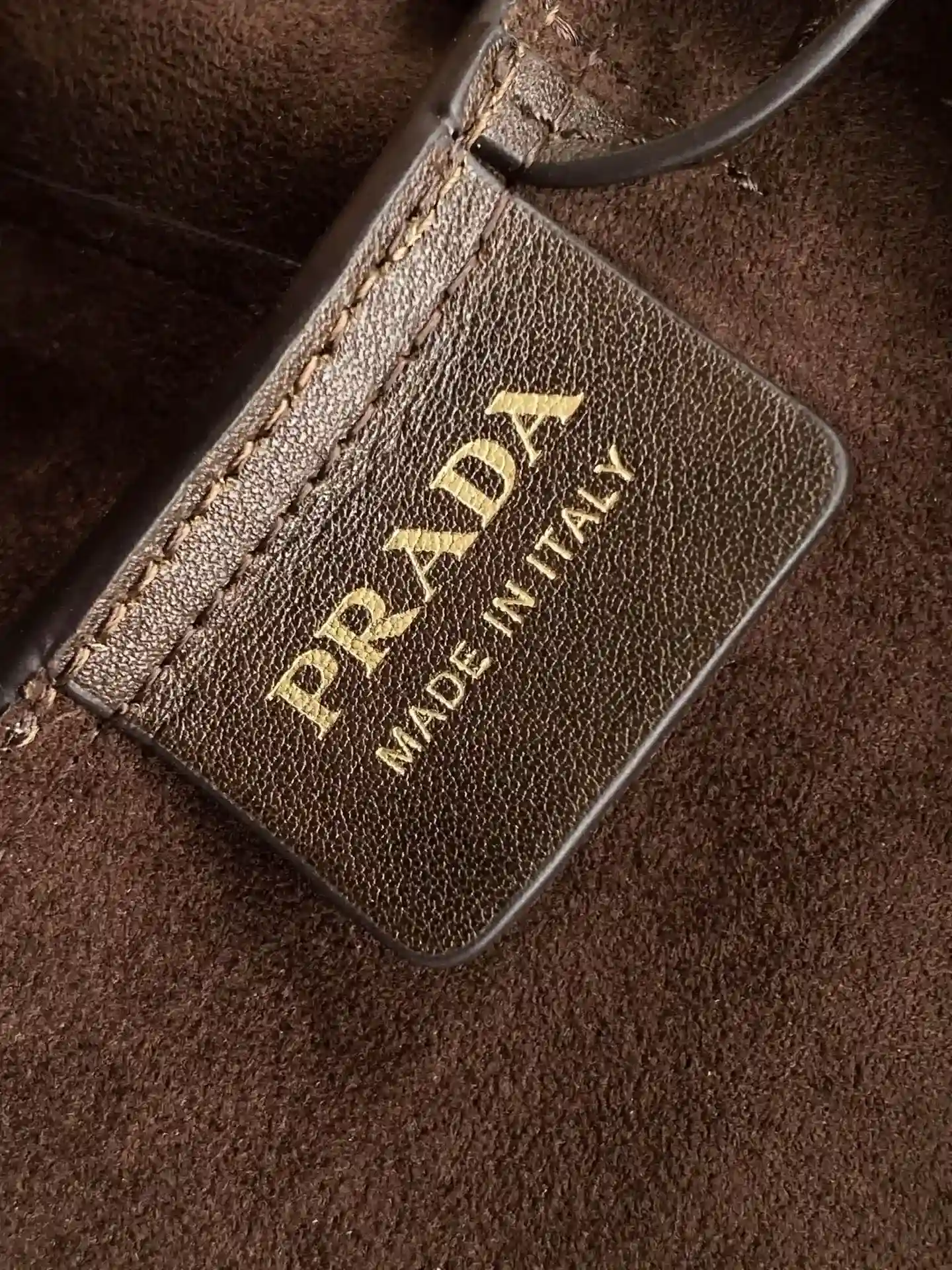 Prada Suede Leather Shoulder Bag product photo from LabelPicks