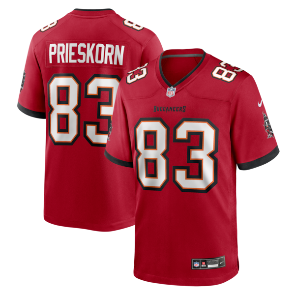 Caden Prieskorn Tampa Bay Buccaneers Nike Team Game Jersey -  Red