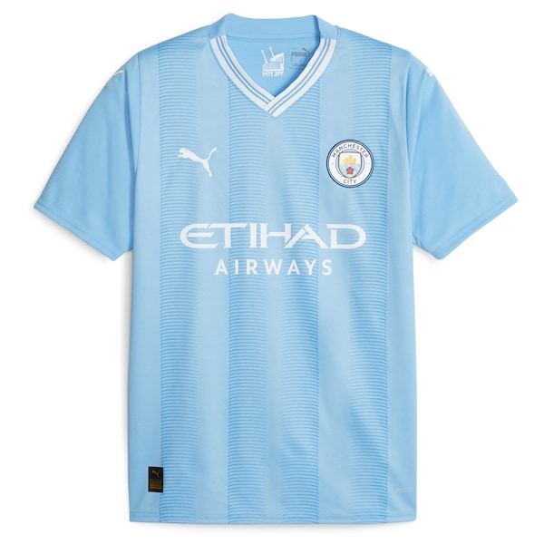 Erling Haaland Manchester City Puma 2023/24 Home Replica Player Jersey - Sky Blue