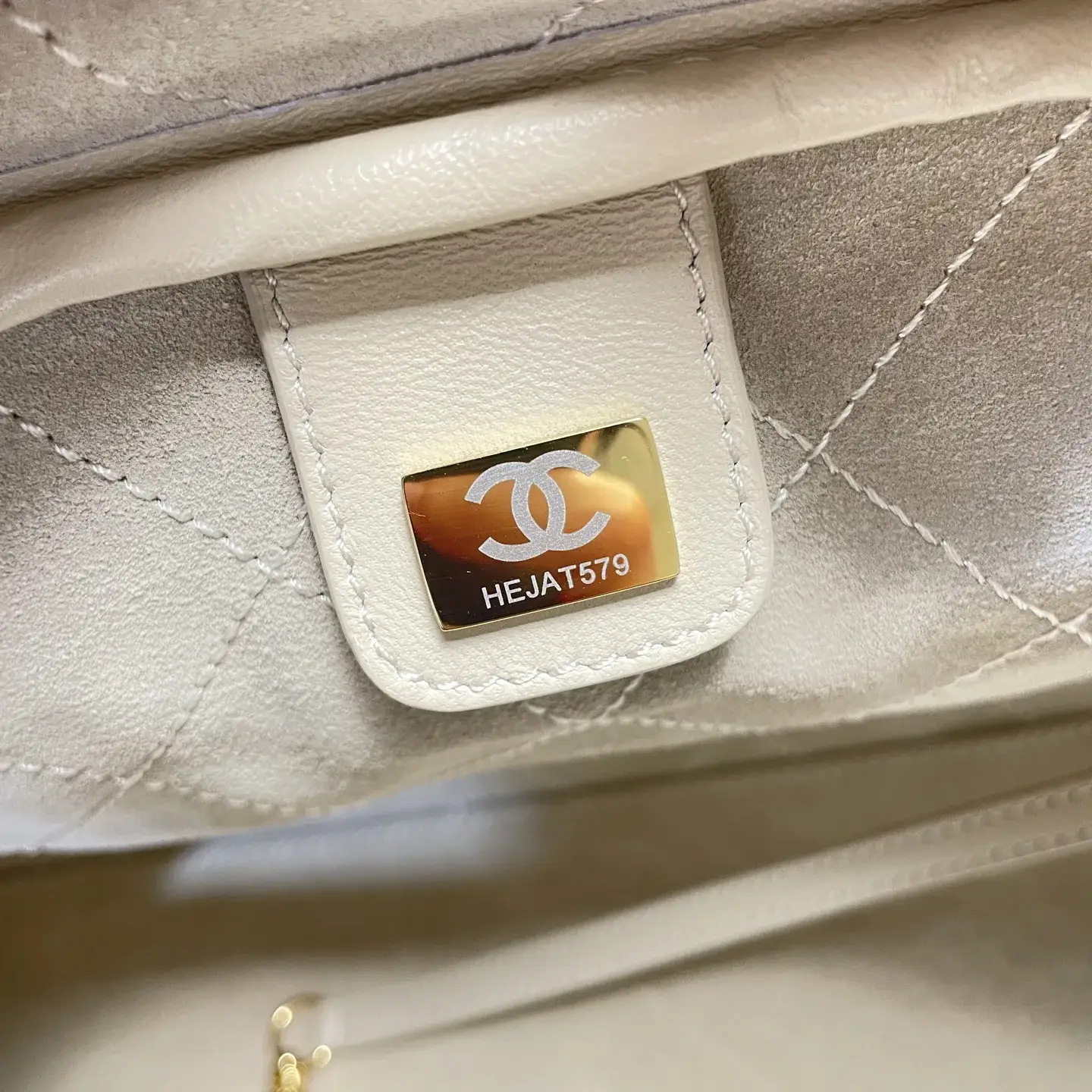 Chanel Gold Quilted Leather Top Handle Bag product photo from LabelPicks