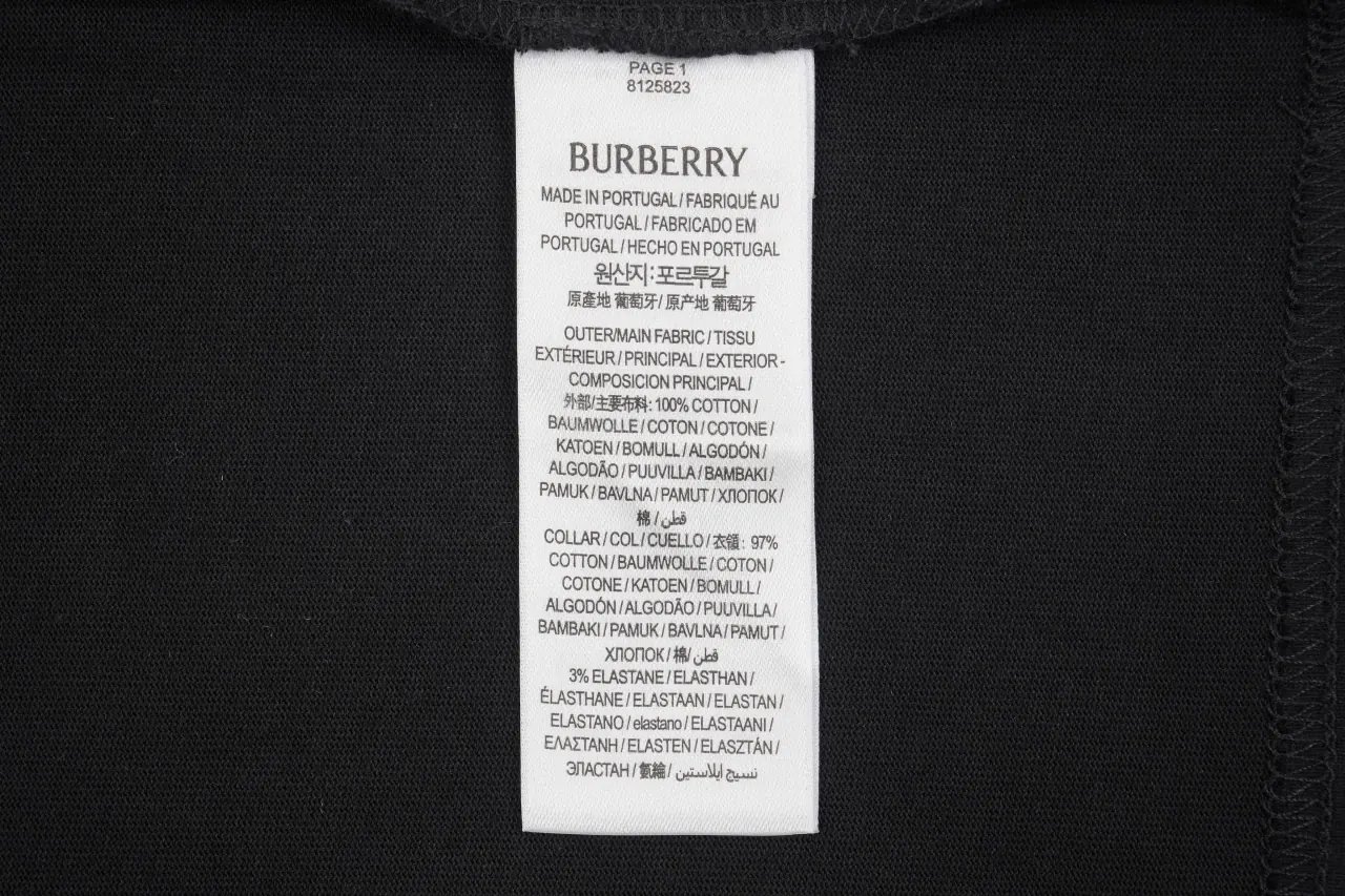 Burberry Black Oval Badge Embroidered T-Shirt product photo from LabelPicks