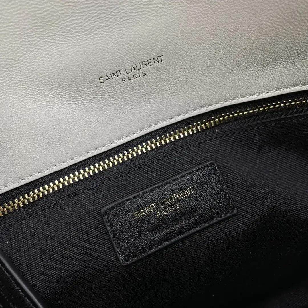 Saint Laurent White Loulou Quilted Leather Shoulder Bag product photo from LabelPicks