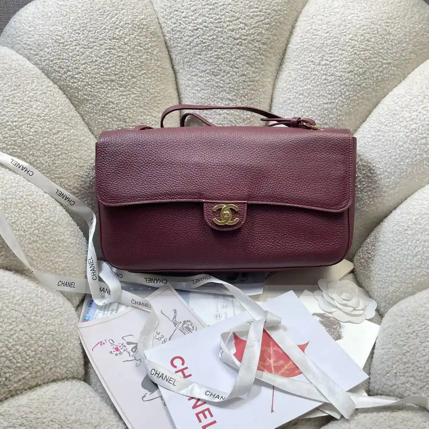 Chanel Classic Flap Grained Leather Tote Bag product photo from LabelPicks