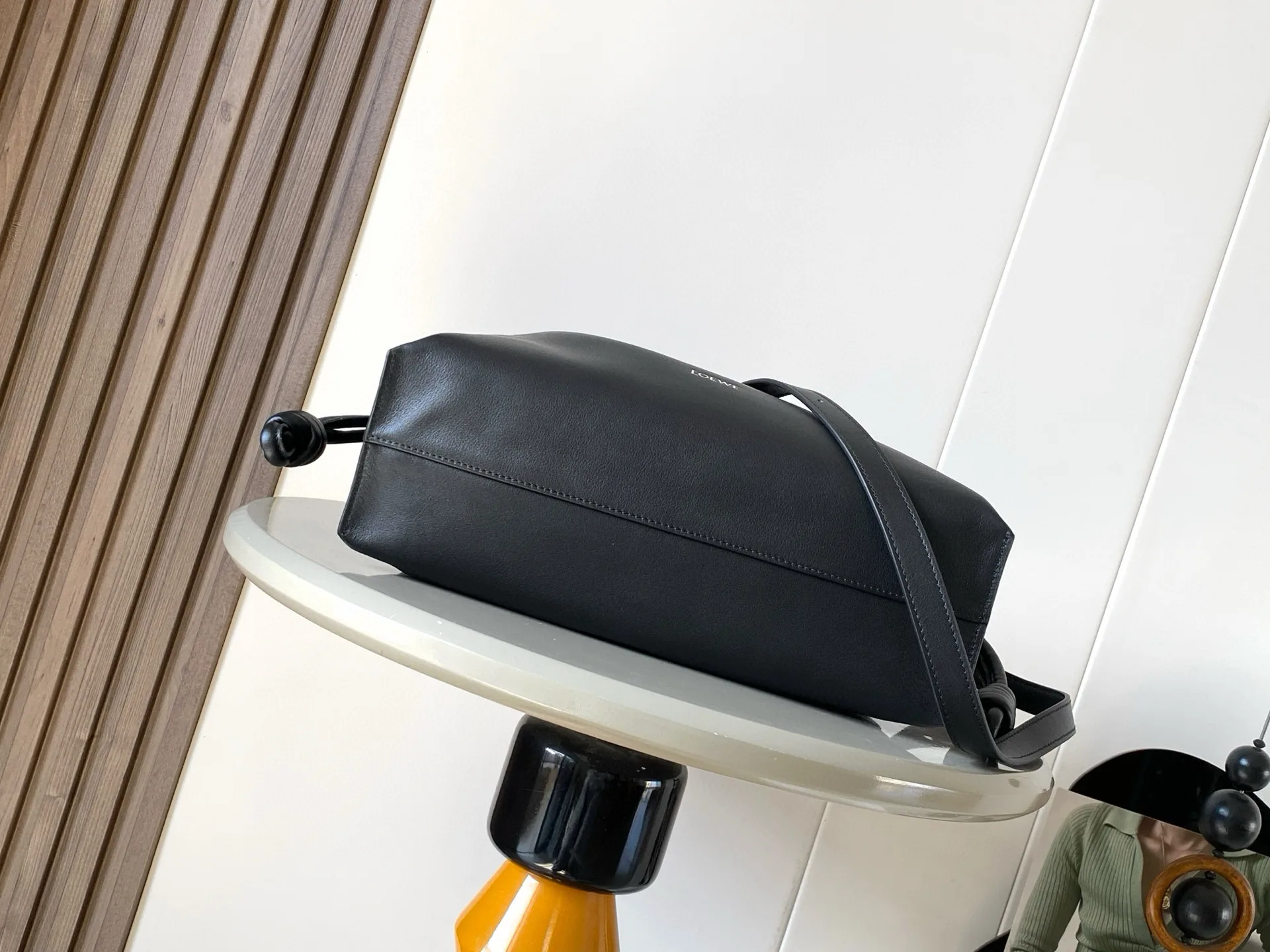 Loewe Flamenco Black Calfskin Bucket Bag product photo from LabelPicks