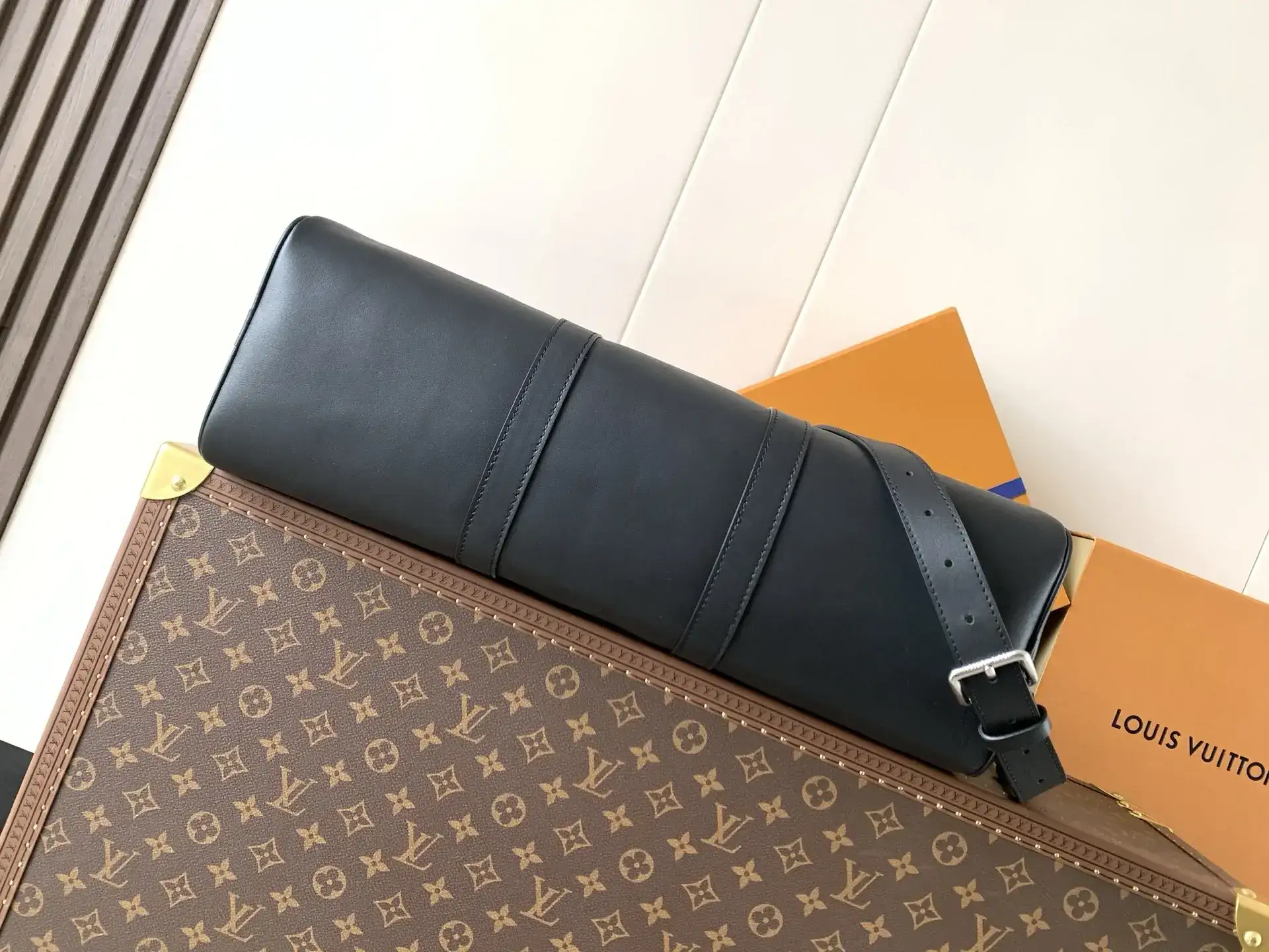 Louis Vuitton Speedy Black Calfskin Shoulder Bag product photo from LabelPicks