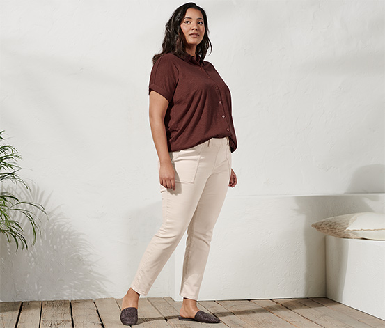 Blusenshirt mit Knopfleiste