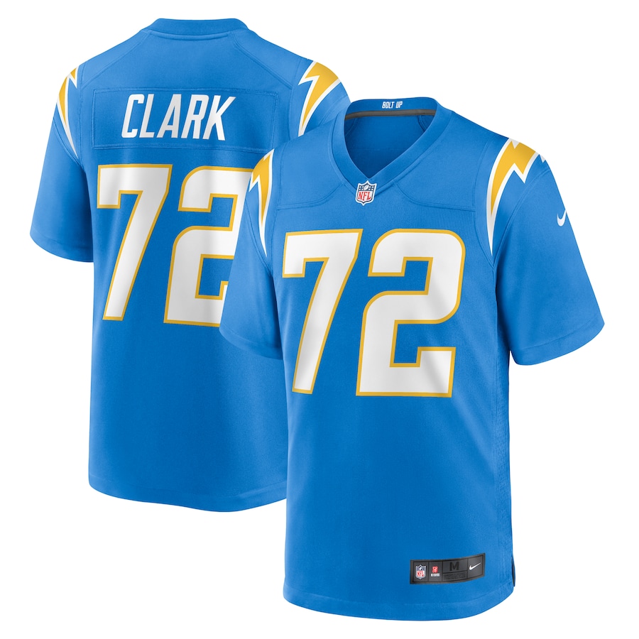 Jerrod Clark Los Angeles Chargers Nike Team Game Jersey -  Powder Blue