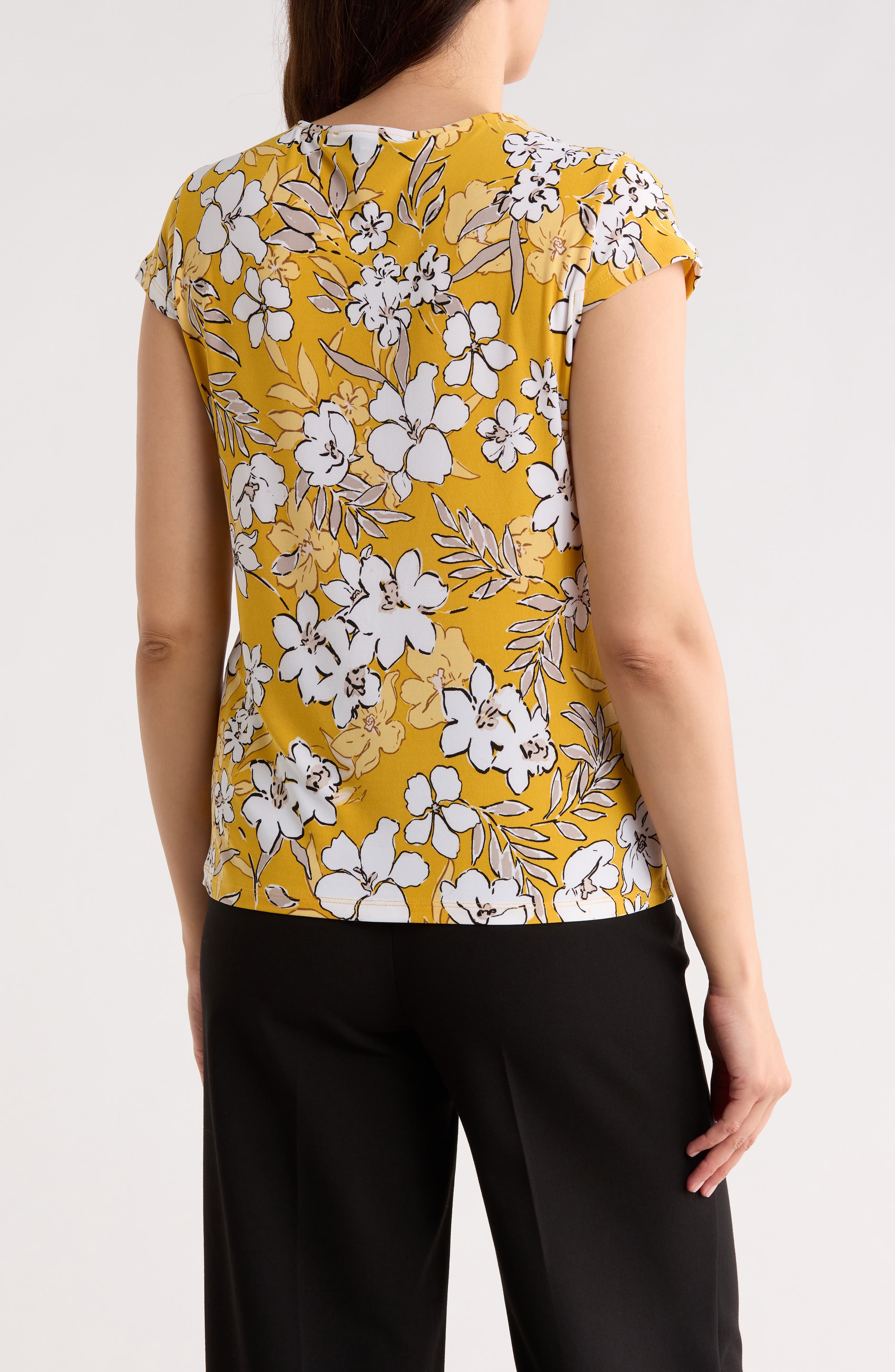 KASPER Cowl Neck Top