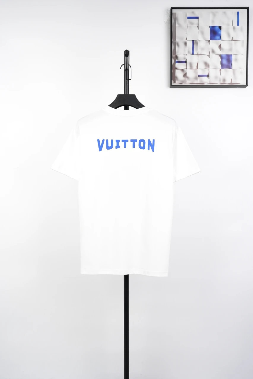 Louis Vuitton White Clover Print T-Shirt product photo from LabelPicks