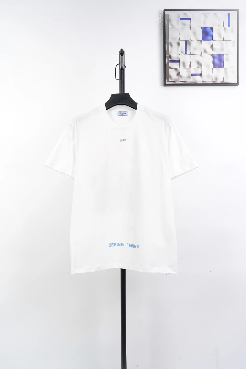 Off-White White Red Stripe Collage T-Shirt product photo from LabelPicks
