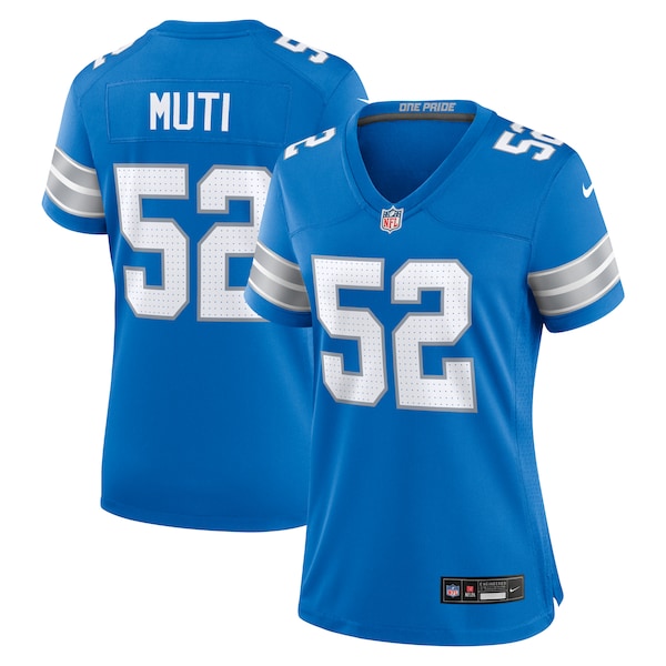 Netane Muti Detroit Lions Nike Women's Game Jersey -  Blue
