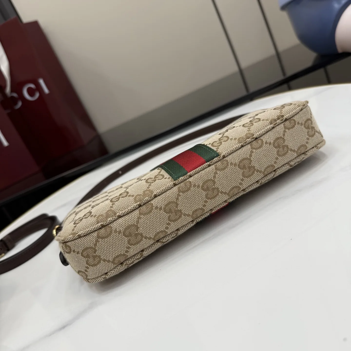 Gucci Brown Quilted Leather Crossbody Bag product photo from LabelPicks
