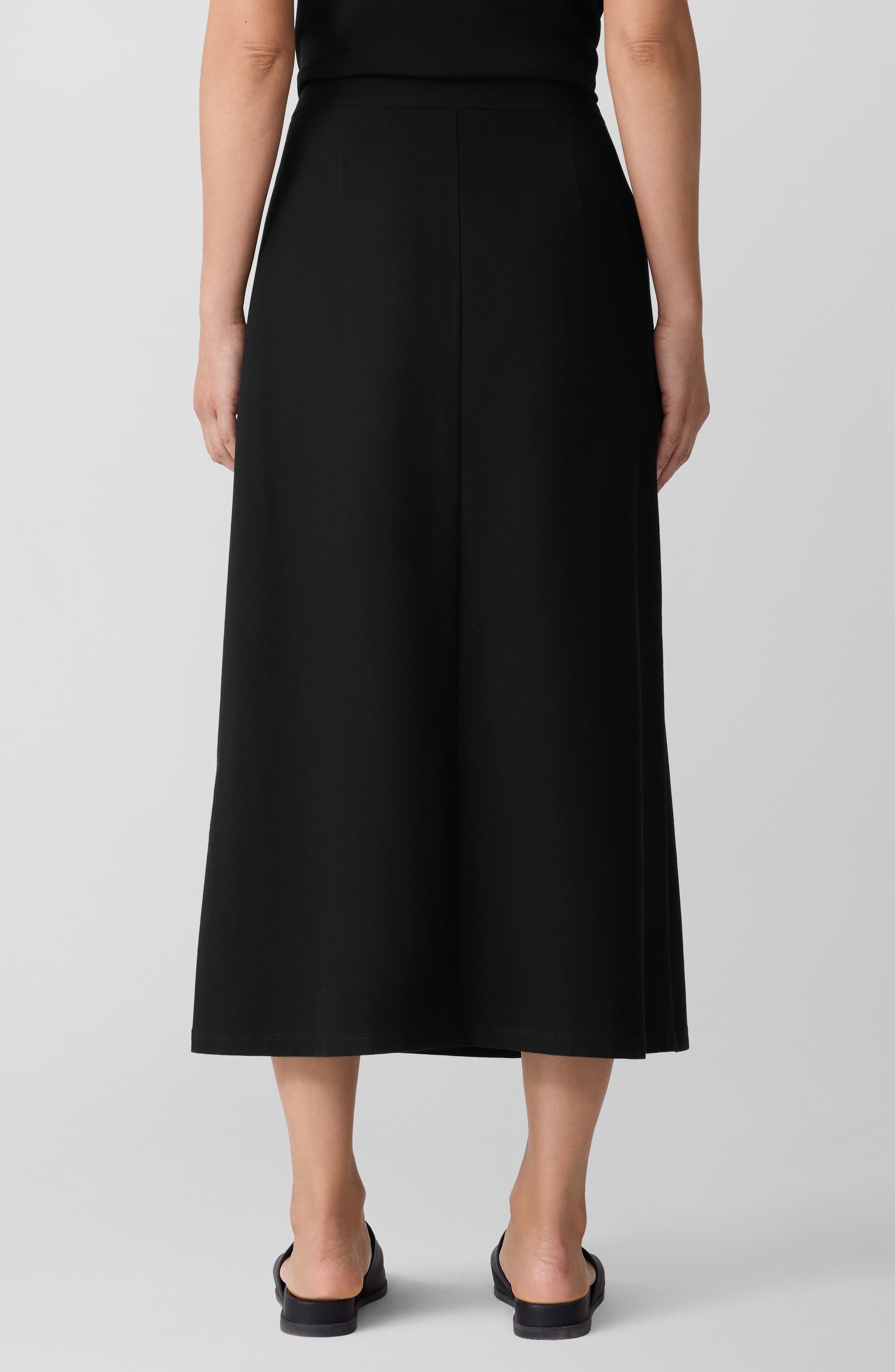Eileen Fisher Wrap Front Midi Skirt