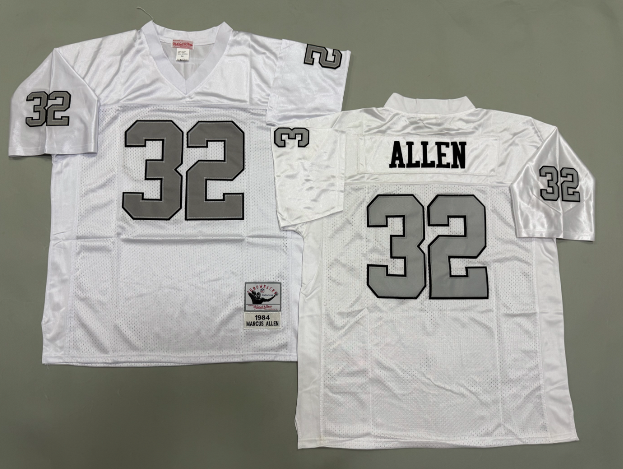 Marcus Allen Las Vegas Raiders Authentic Throwback Retired Player Jersey