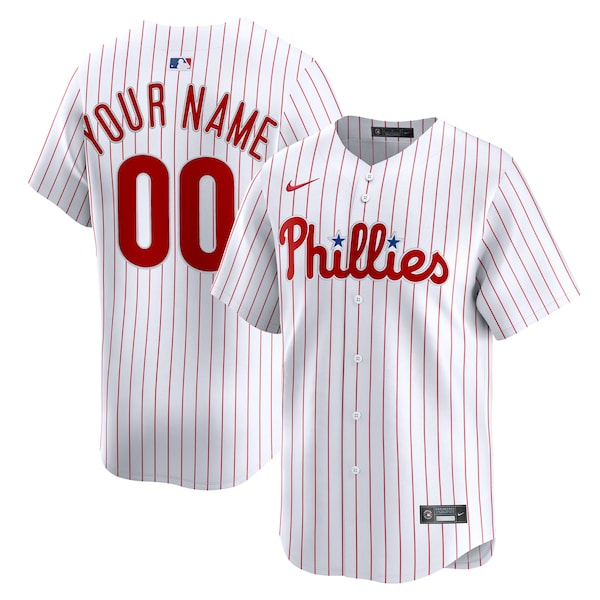 Philadelphia Phillies Nike Home Limited Custom Jersey - White