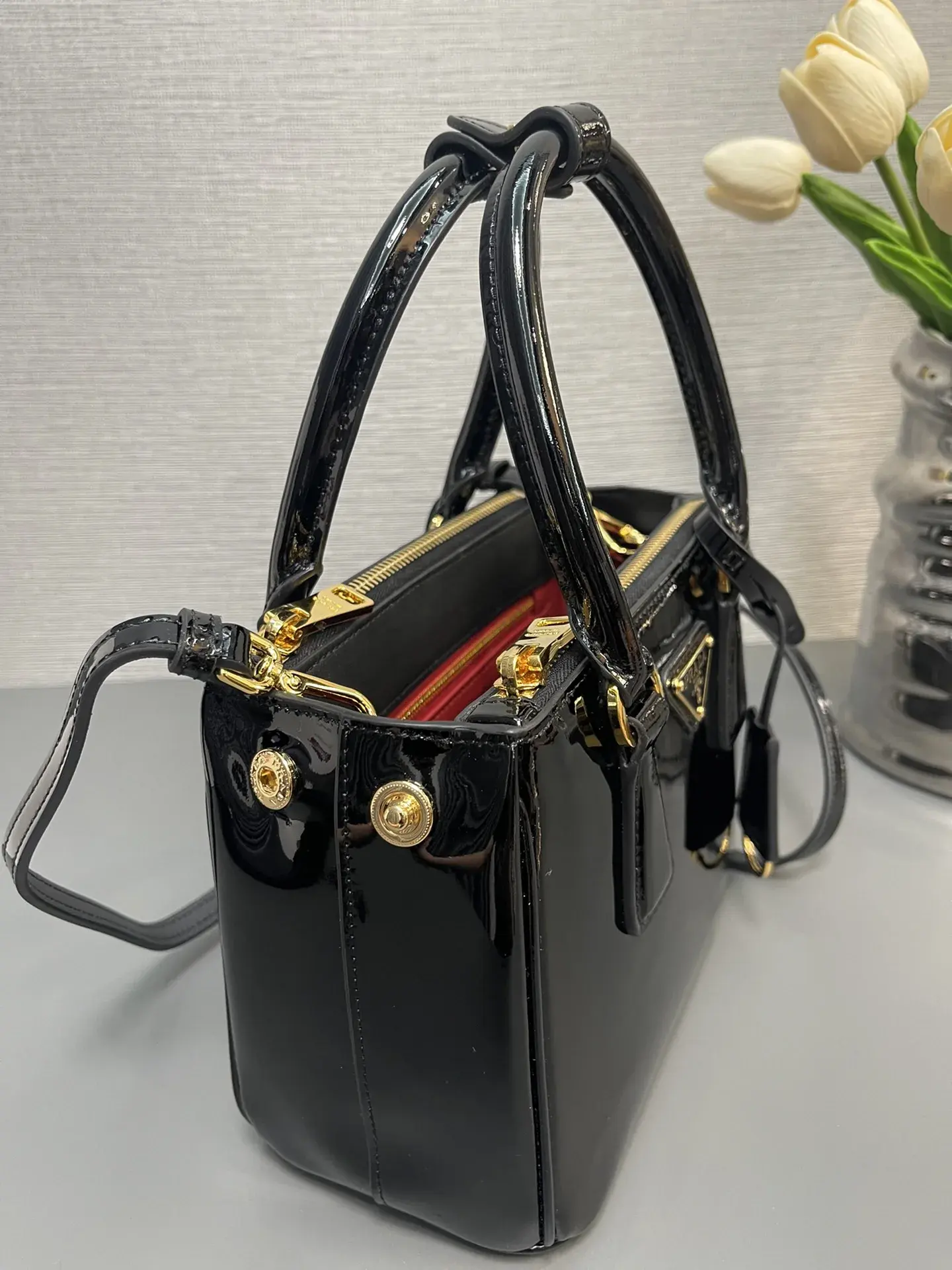 Prada Grained Leather Galleria Top Handle Bag product photo from LabelPicks