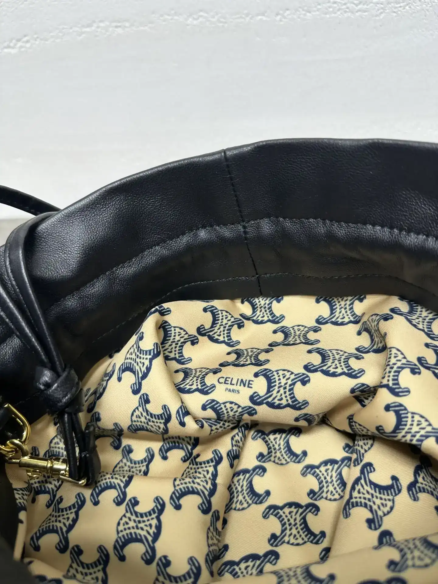 Celine Crystal Pouch Lambskin Bucket Bag product photo from LabelPicks