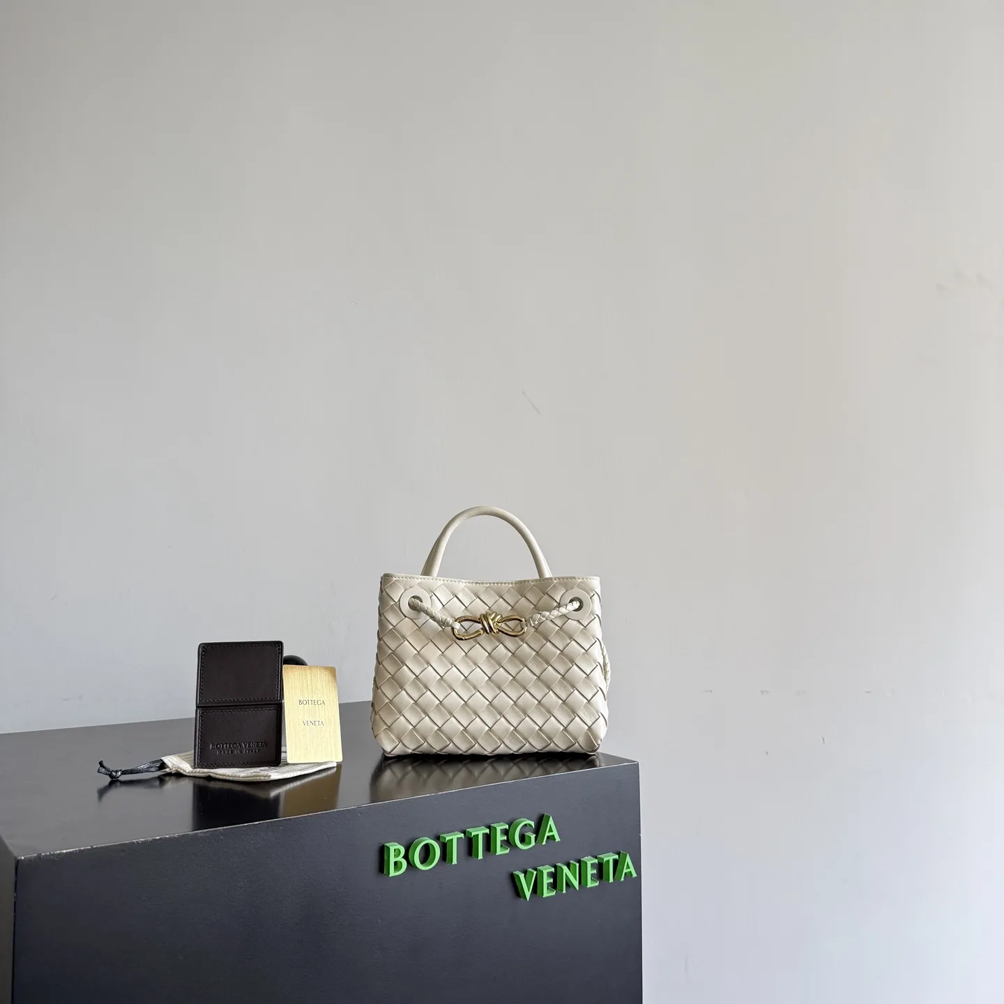 Bottega Veneta Andiamo Intrecciato Woven Leather Top Handle Bag product photo from LabelPicks