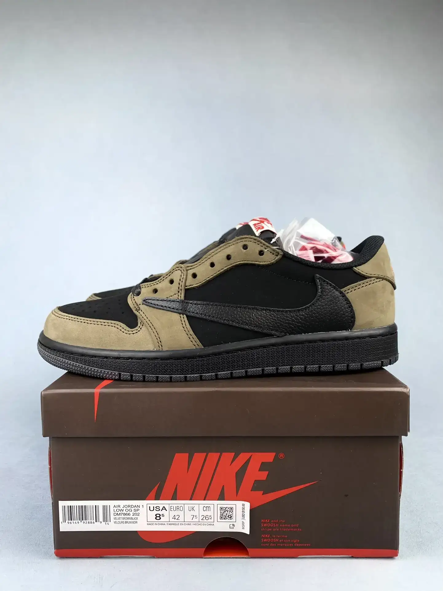 Travis Scott x Air Jordan 1 Low OG “Velvet Brown” Shoes product photo from LabelPicks