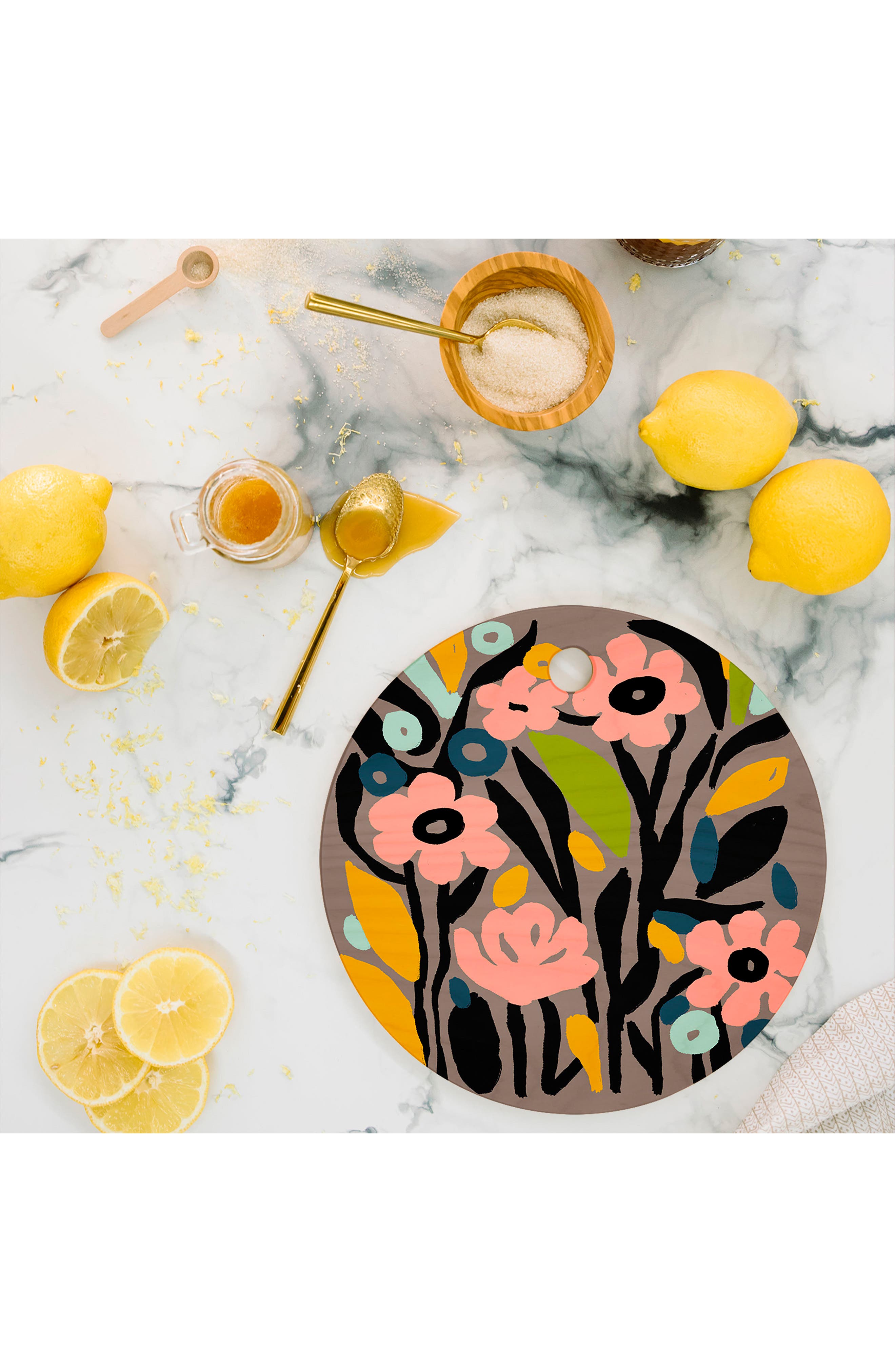 Deny Designs Pastel Garden Cutting Board