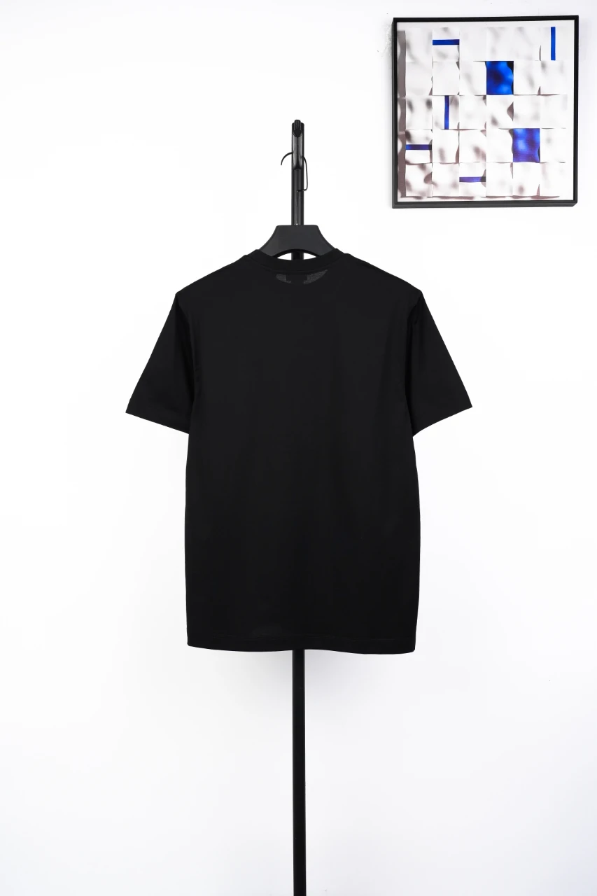 Burberry Black Blue Equestrian Knight Embroidered T-Shirt product photo from LabelPicks