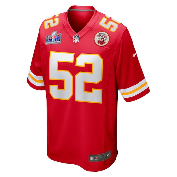 Creed Humphrey Kansas City Chiefs Nike Super Bowl LVIII Game Jersey - Red