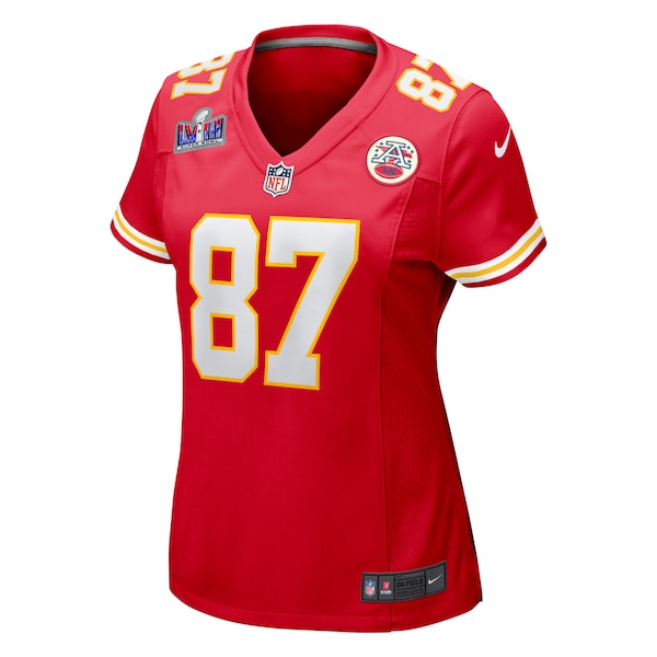 Travis Kelce Kansas City Chiefs Nike Women's Super Bowl LVIII Game Jersey - Red