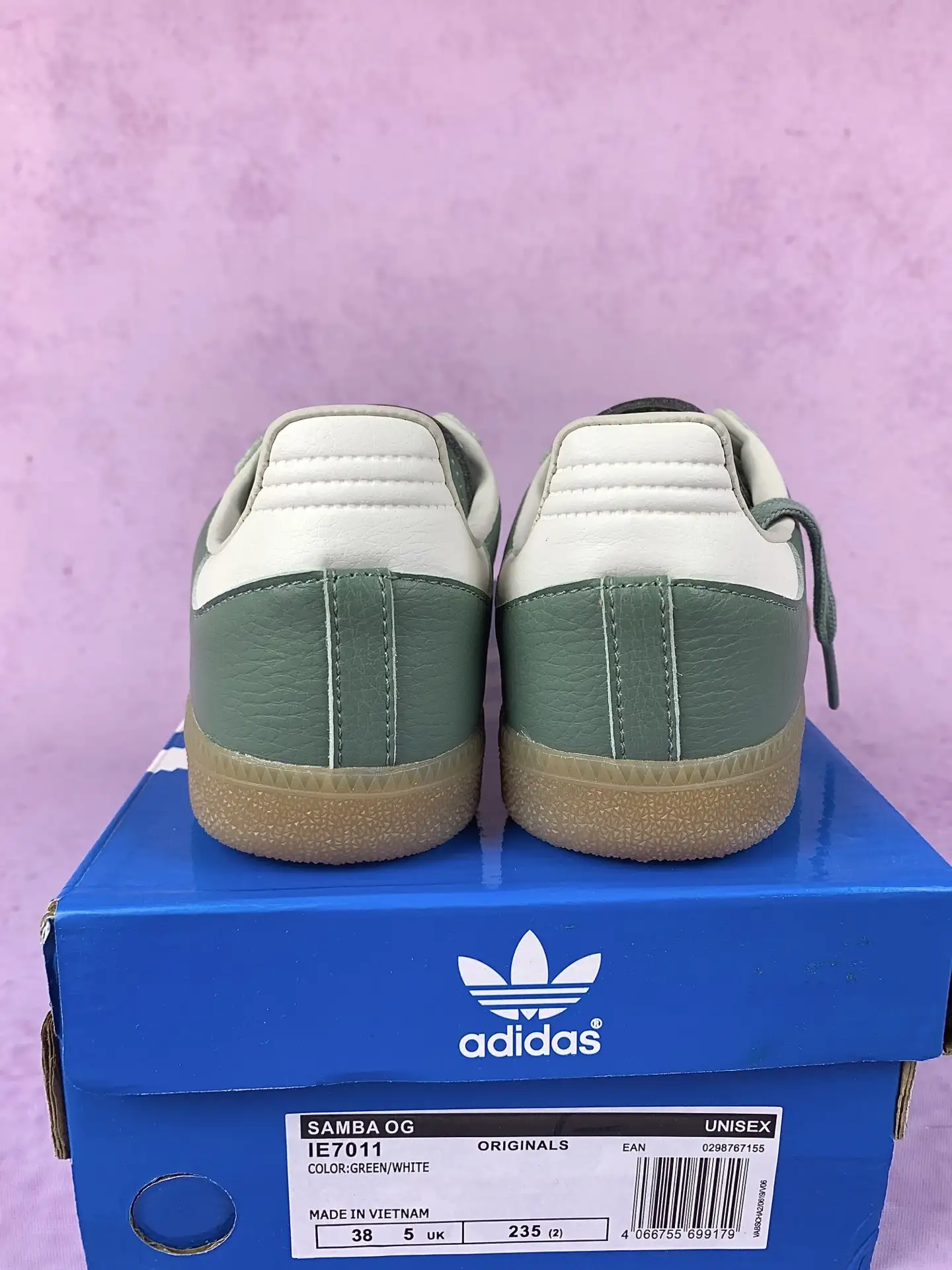 adidas Samba OG Silver Green Gum Shoes product photo from LabelPicks