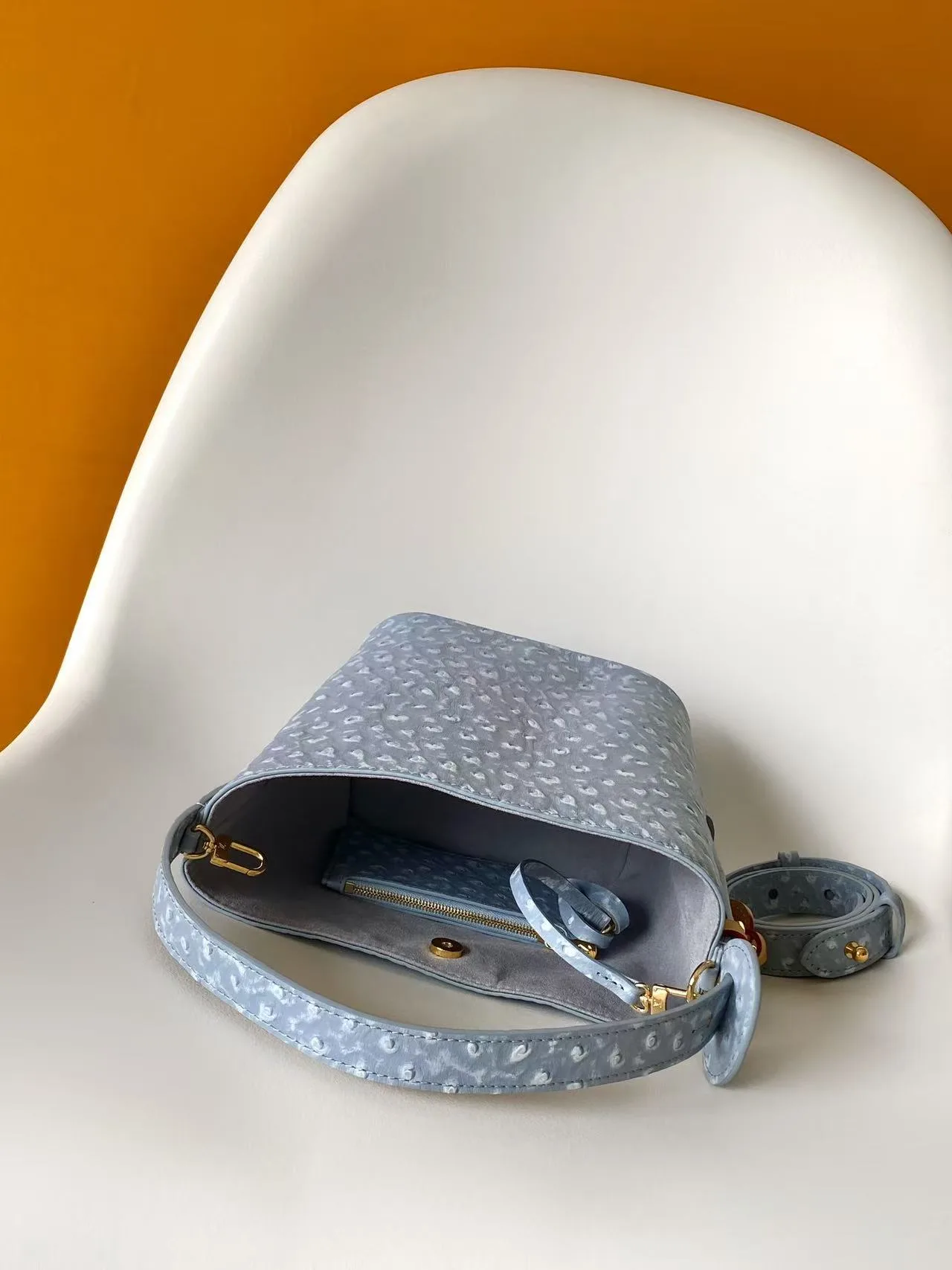 Louis Vuitton Black Grained Leather Bucket Bag product photo from LabelPicks