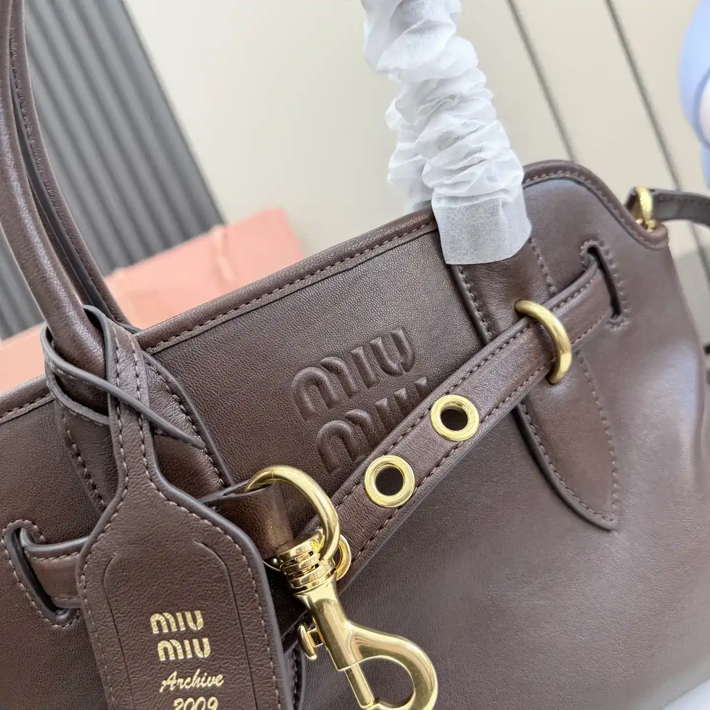 Miu Miu Polished Top Handle Bag product photo from LabelPicks