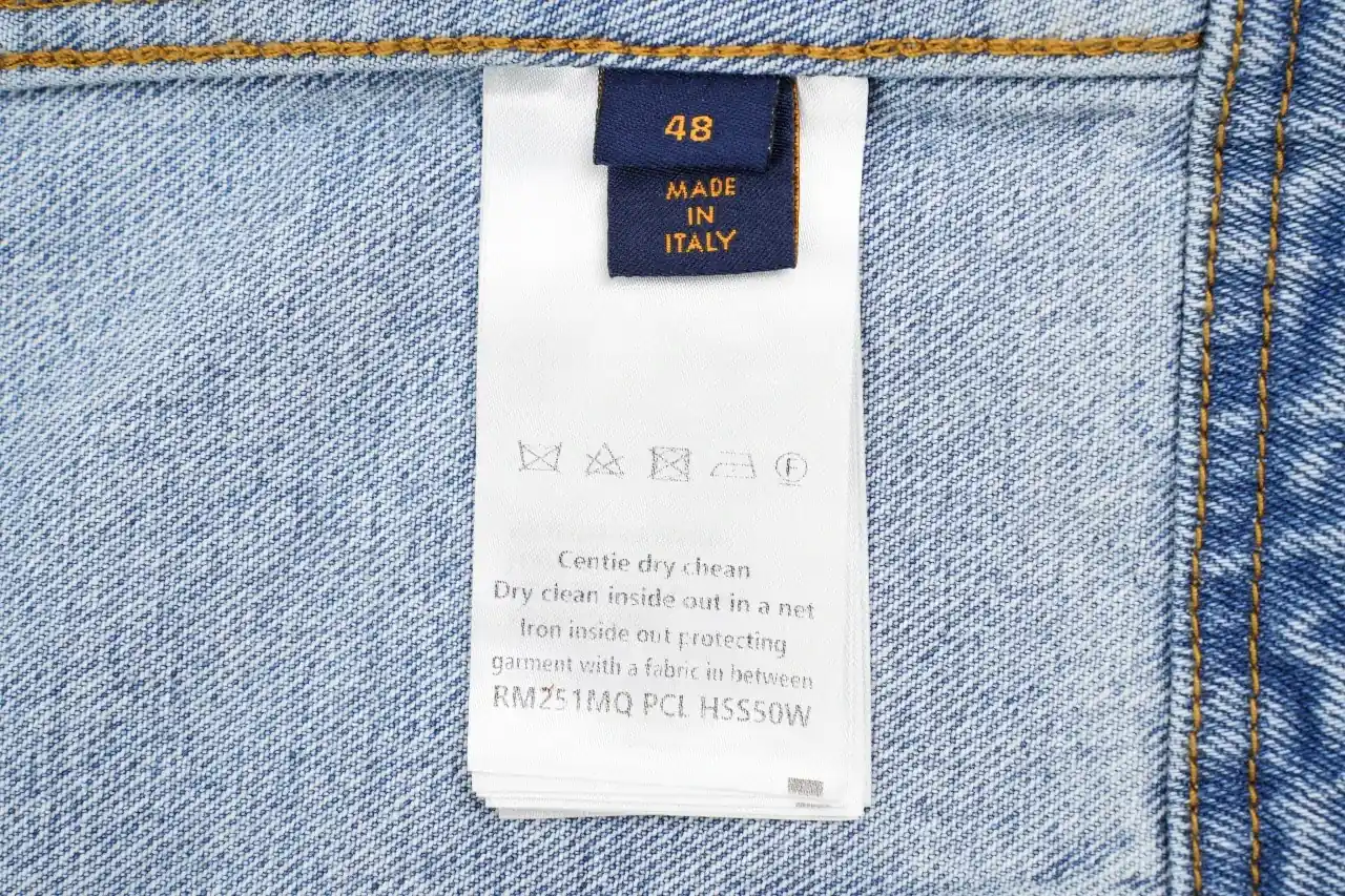 Louis Vuitton Light Blue Monogram Letter Stitch Zip Denim Jacket product photo from LabelPicks