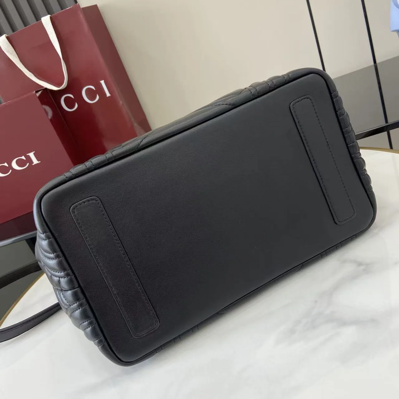 Gucci Marmont Black GG Supreme Canvas Tote Bag product photo from LabelPicks