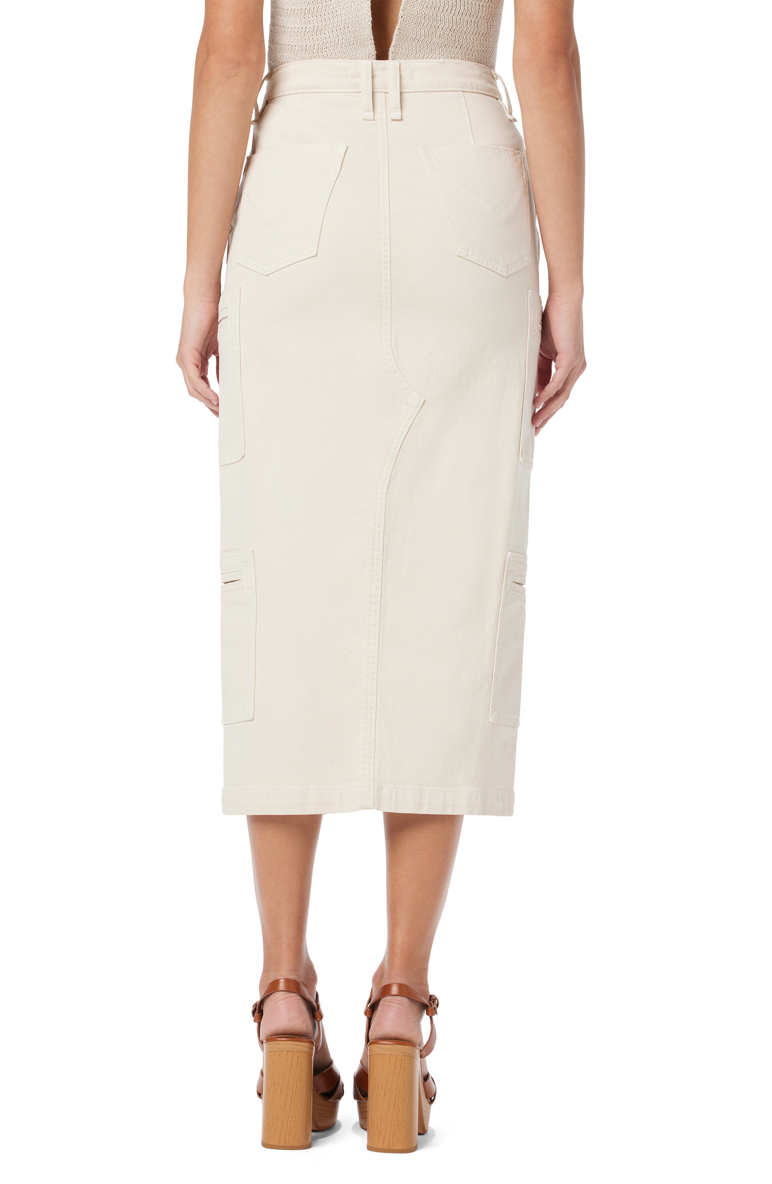 Hudson Jeans Welt Cargo Pocket Midi Skirt