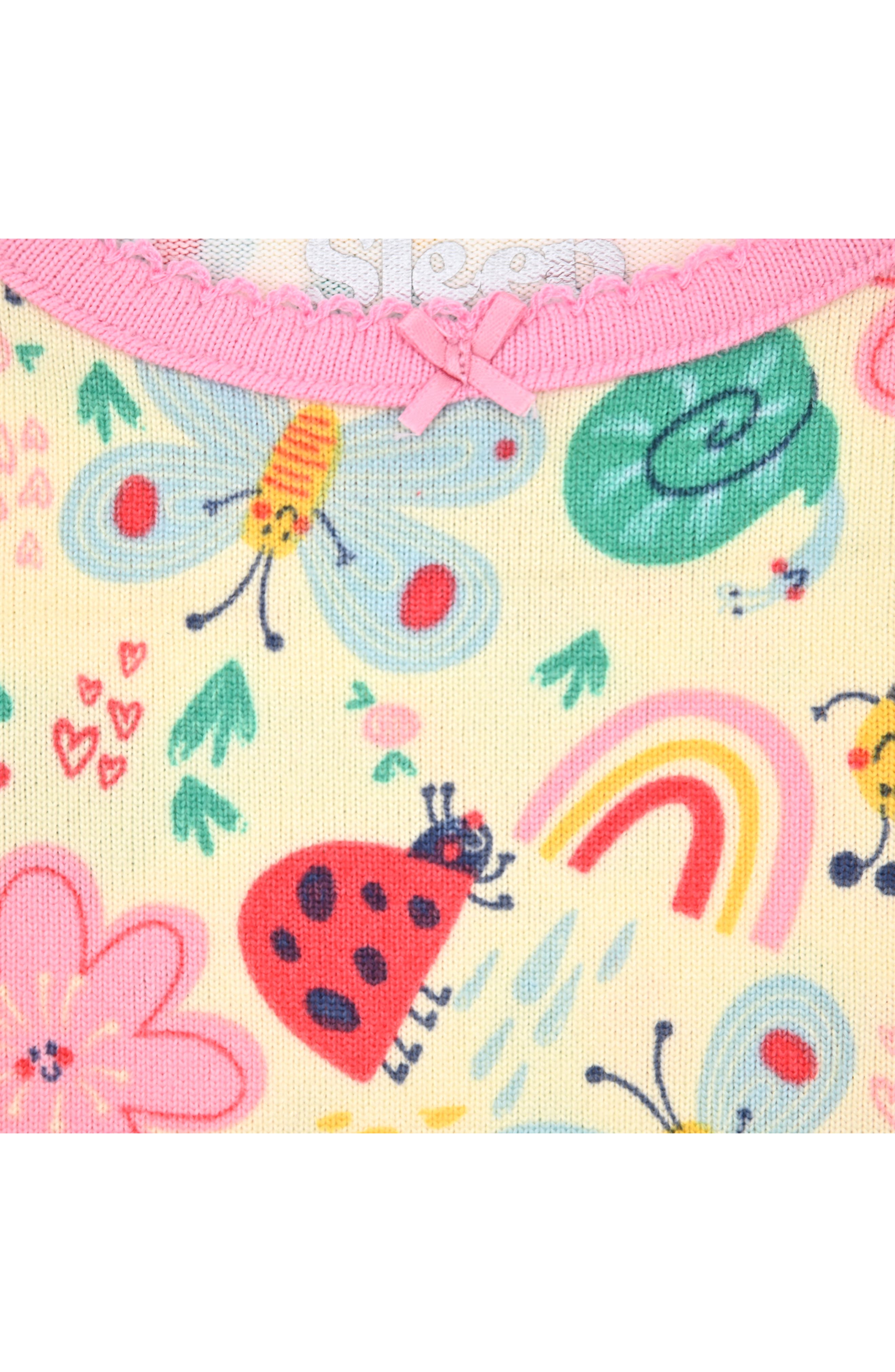 SLEEP ON IT Kids' Insect Fitted Two-Piece Pajamas & Socks Set